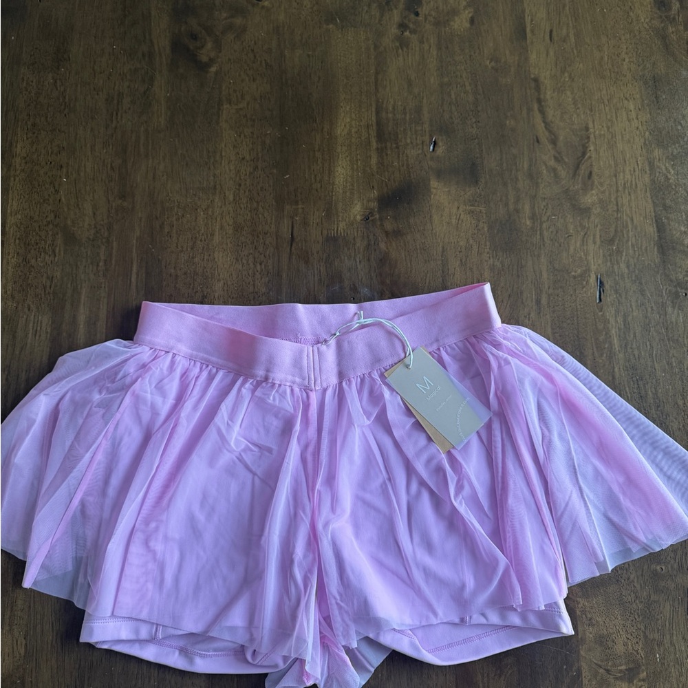 POPFLEX Light Pink Athletic Shorts